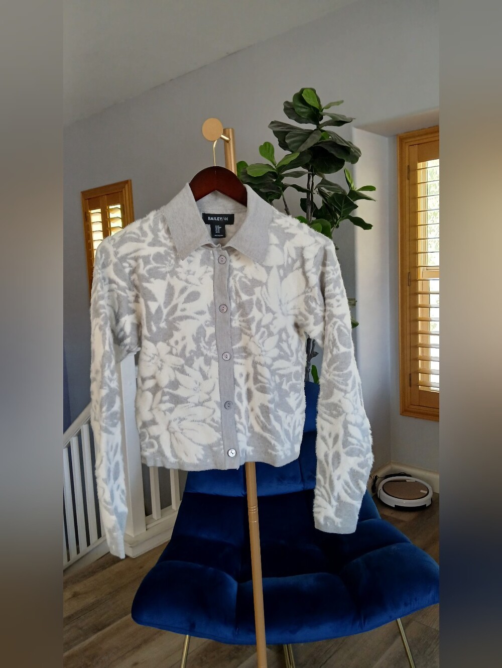Bailey 44 Jacquard Cardigan. Size XS